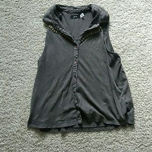 Dazzles urban outfitter charcoal vest.